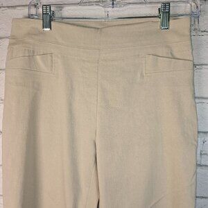 RENUAR WOMENS KHAKI COLOR STRAIGHT LEG PANTS SIZE 2 EUC